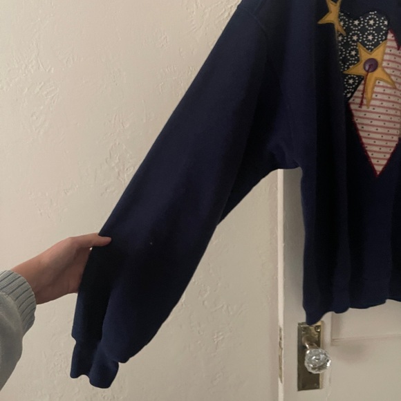 Vintage Americana 90s Appliqué Sweatshirt #90sfashion #vintage #patriotic sizeXL - Picture 4 of 7